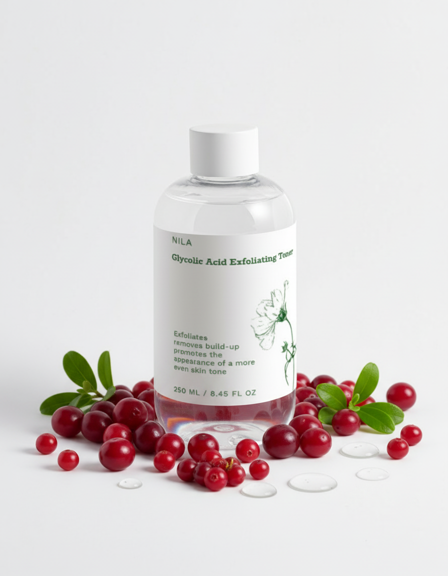 NILA Natural Glycolic Acid Exfoliating Toner